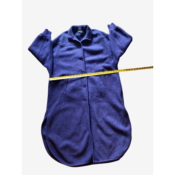 BEAUTIFUL Geiger 100% Wool Vintage Full Length Overcoat Sweater Jacket 42 - Picture 5 of 16